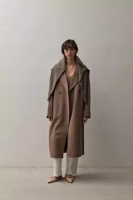 THE LONDON COAT - CHOCOLATE MELANGE