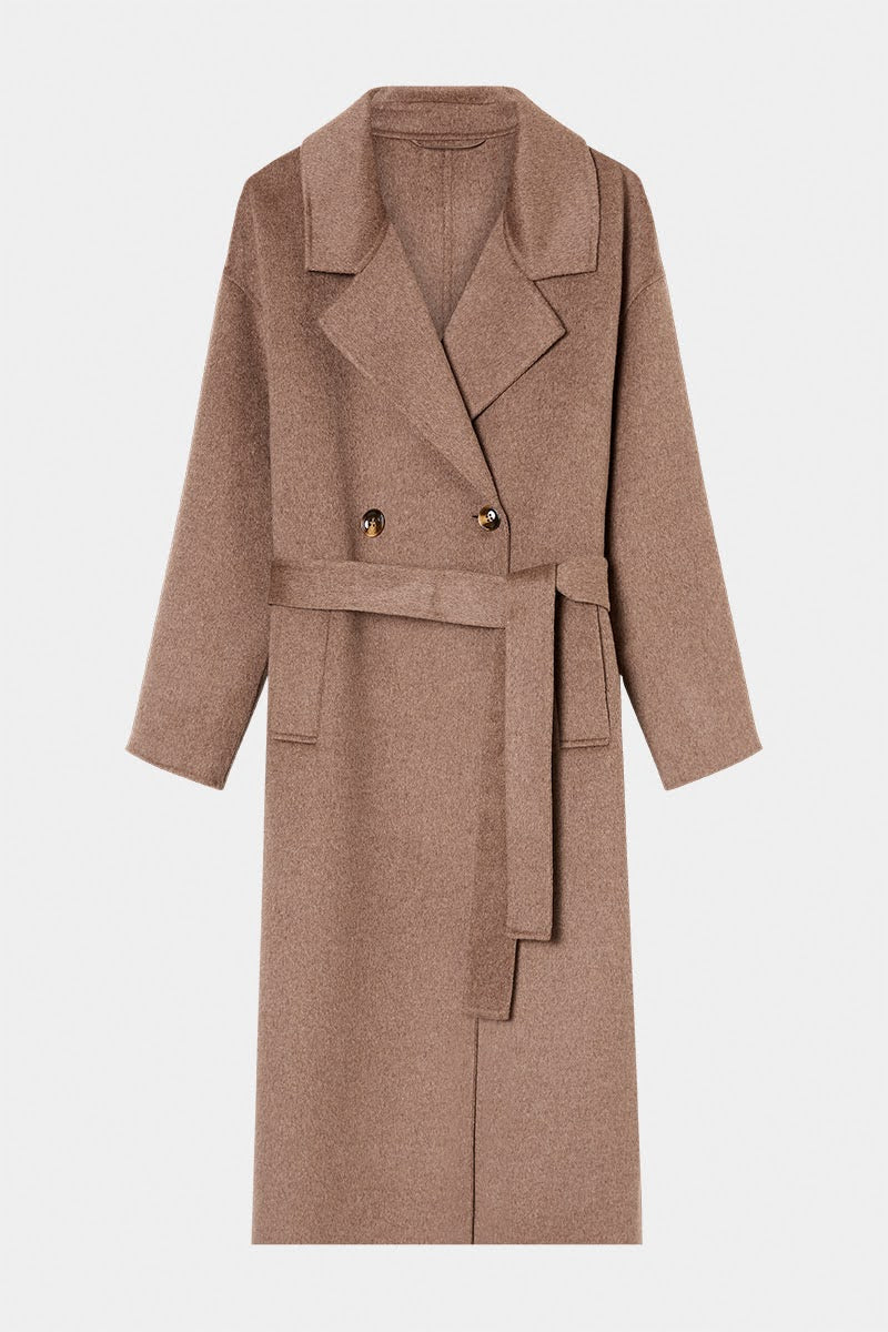 THE LONDON COAT - CHOCOLATE MELANGE