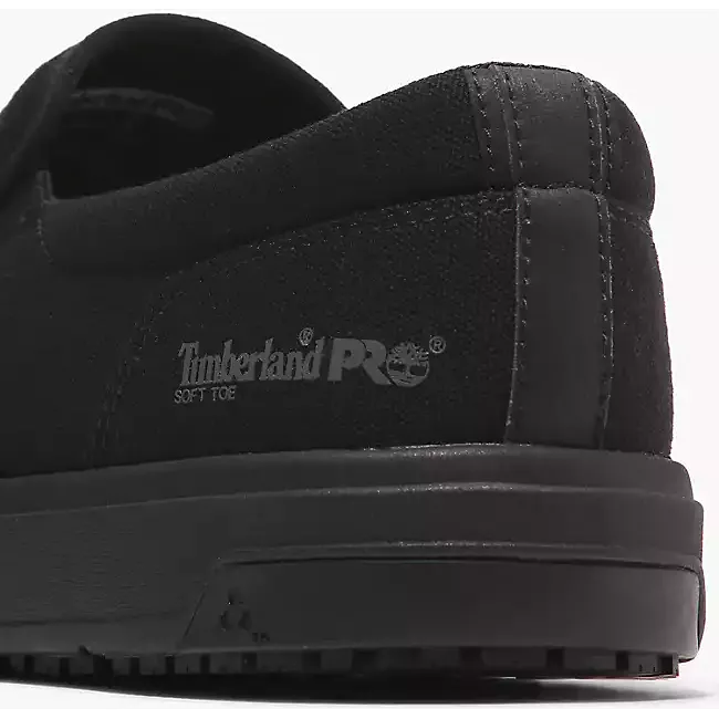 Timberland Pro Men's Burbank ST Slip On Work Shoe -Black- TB0A619Y001