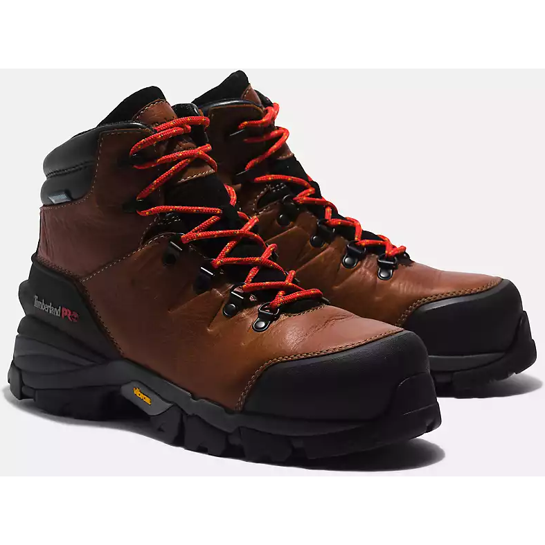 Timberland Pro Men's Heritage 6 Comp Toe WP Work Boot -Brown- TB0A5N4J214