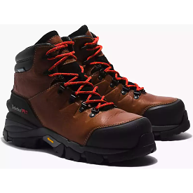 Timberland Pro Men's Heritage 6 Comp Toe WP Work Boot -Brown- TB0A5N4J214