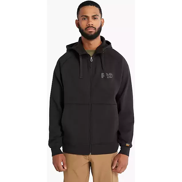 Timberland Pro Men's Hood Sport Zip Front Sweatshirt -Black- TB0A64RN001