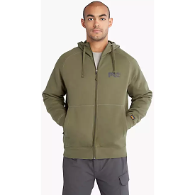 Timberland Pro Men's Hood Sport Zip Front Sweatshirt -Olive- TB0A64RNH08