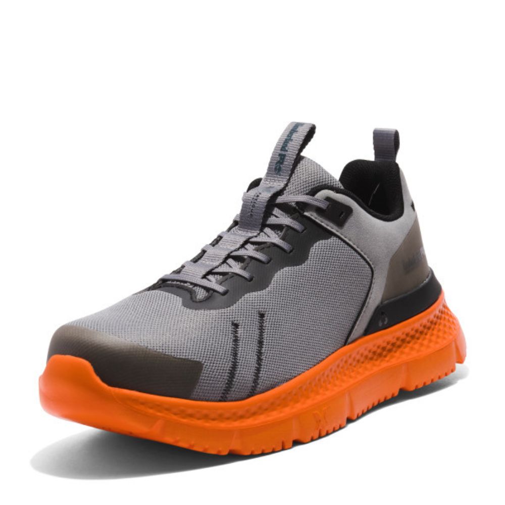 Timberland PRO Setra TB0A5SP3065 Men's Athletic Composite Toe Work Shoe - Grey/Orange