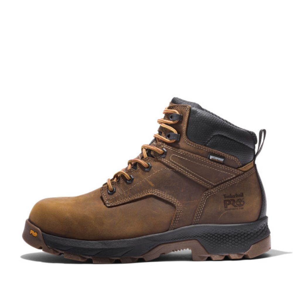 Timberland PRO Titan Men's 6 Waterproof Composite Toe Work Boot TB0A5T87214 - Brown