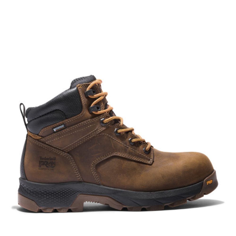 Timberland PRO Titan Men's 6 Waterproof Composite Toe Work Boot TB0A5T87214 - Brown