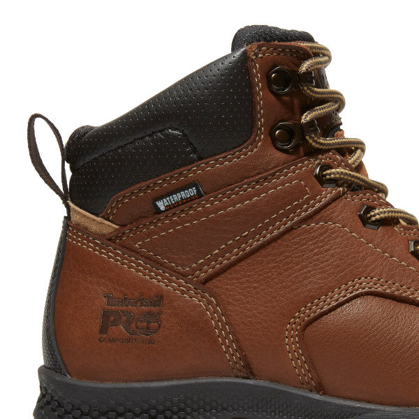 Timberland Pro Women's Titan EV 6 Comp Toe WP Work Boot - Brown - TB0A5P1A214