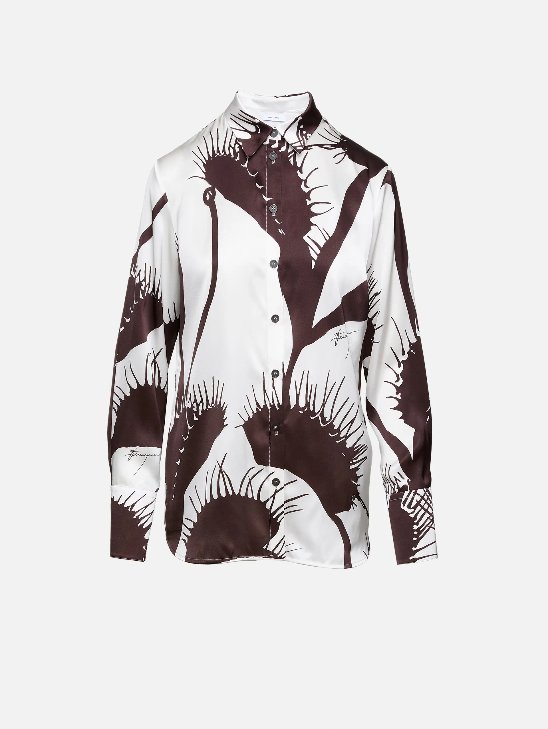 Venus Print Satin Shirt