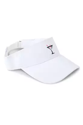 White Small Fit Performance Visor