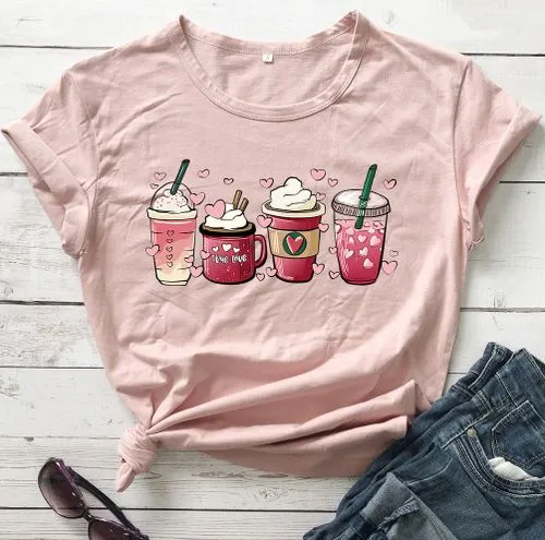 Women's T-shirt Short Sleeve T-shirts Printing Casual Preppy Style Printing