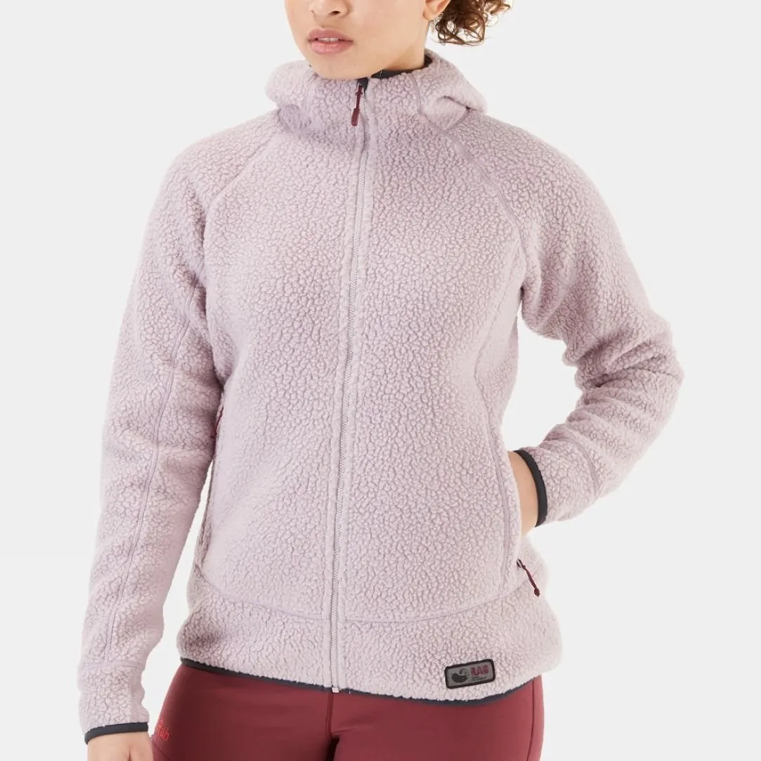 Womens Shearling Hoody Fleece Jacket