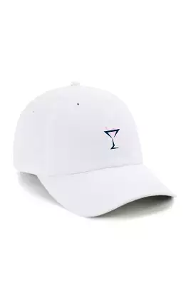 Women's White Small Fit Performance Hat (Navy/Pink)