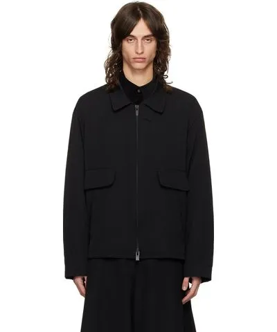 YOHJI YAMAMOTO Black Gabardine Standard Jacket