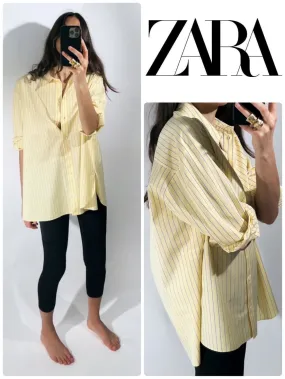 ZARA  |STRIPED SHIRT WITH POCKET